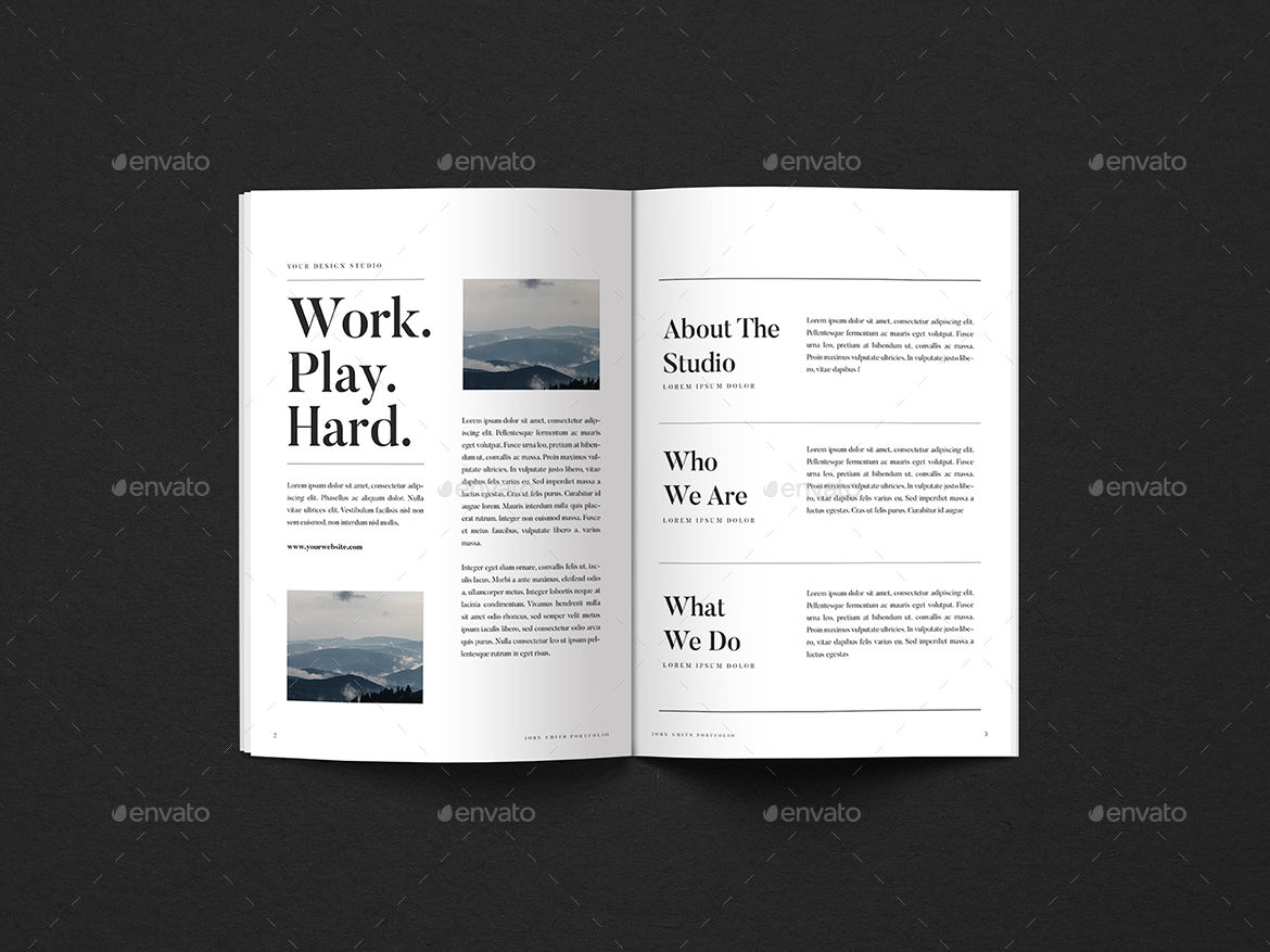 Newspaper Portfolio Brochure, Print Templates GraphicRiver